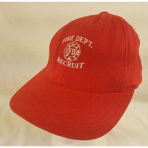FIRE DEPT RECRUIT Cap Trucker Hat Snapback Baseball Kid N Kap Magic Headwear